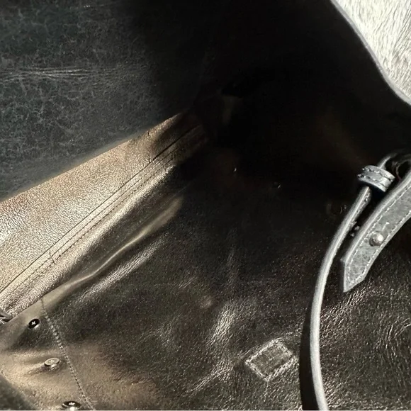 New Botkier Black Leather studded hobo tote with Botkier pouch - Picture 9 of 16